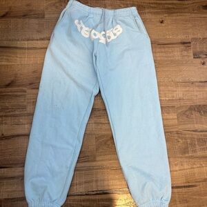 Light Blue Sp5der Sweatpants